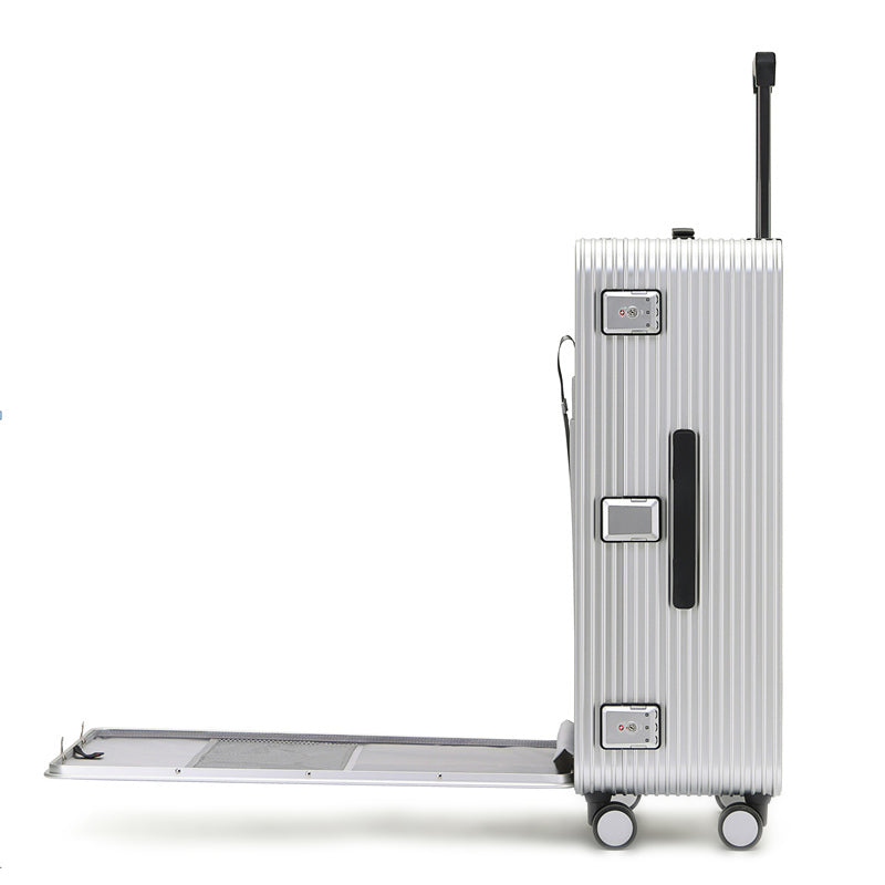 【スーツケース】LDUVIN アルミニウム フロントパネル スーツケースの側面図の細部画像 180日間品質保証