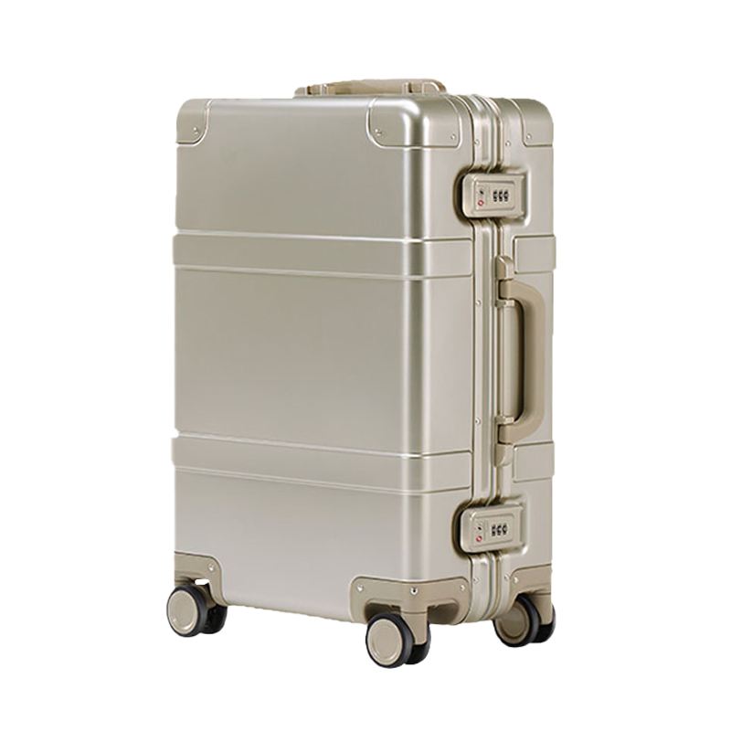 【スーツケース】LDUVIN アルミニウム フロンテック スーツケースの全体画像 ゴールド Cabin Plus 180日間品質保証