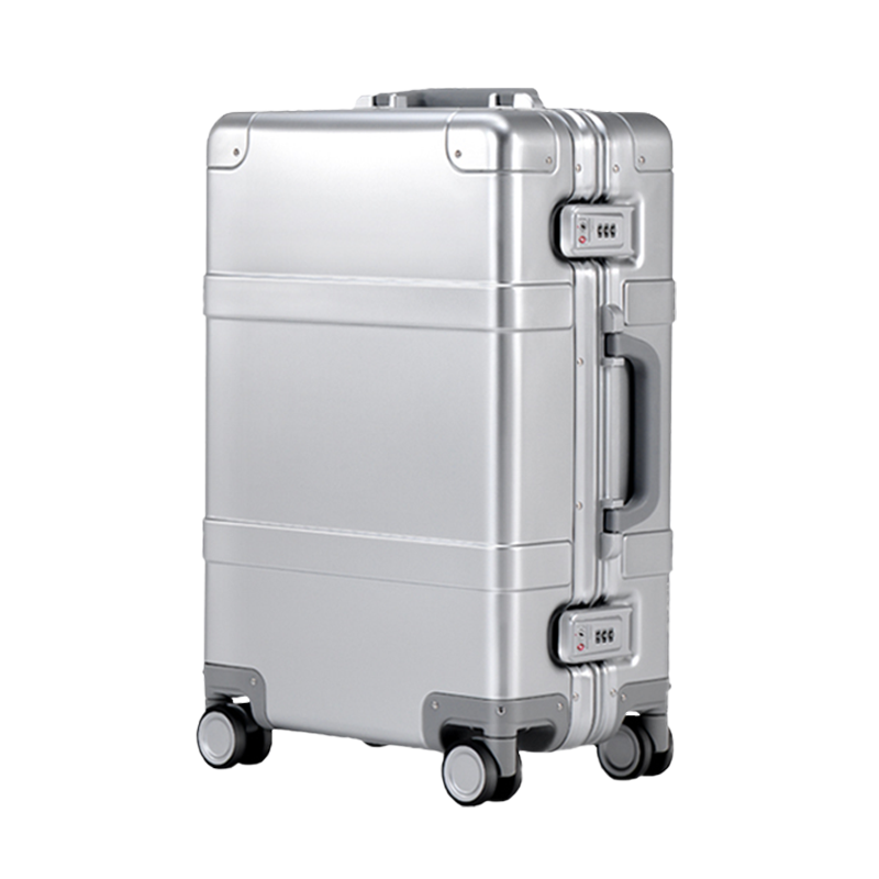 【スーツケース】LDUVIN アルミニウム フロンテック スーツケースの全体画像 シルバー Cabin Plus 180日間品質保証