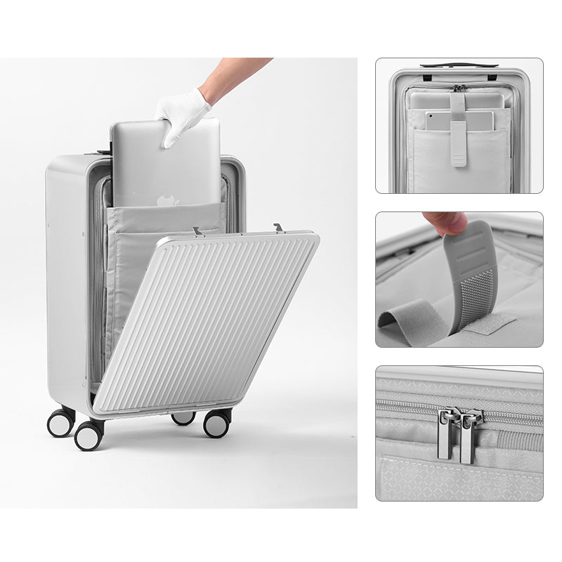 【スーツケース】LDUVIN アルミニウム フロントオープン スーツケースの細部画像 180日間品質保証