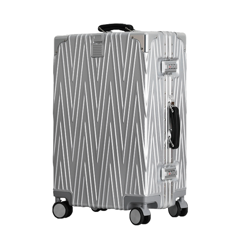 【スーツケース】LDUVIN ポリカーボネート スペシャル スーツケースの全体画像 シルバー 180日間品質保証