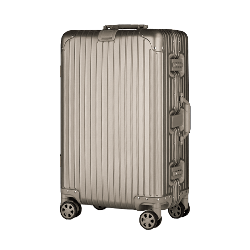 【スーツケース】LDUVIN エッセンシャル モダン スーツケースの全体画像 グレイ Trunk Plus ポリカーボネート 180日間品質保証