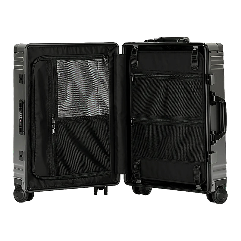LDUVIN公式/オシャレなアルミニウムスーツケース: 高品質とシンプルなスタイル