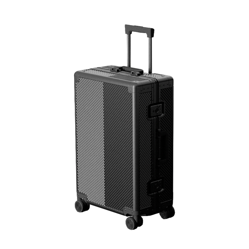 LDUVIN アルミニウム フェザー スーツケースの全体画像 グレー 180日間品質保証