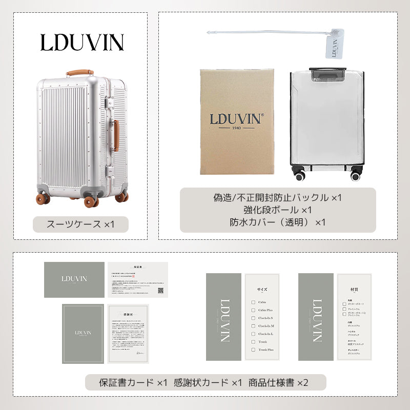 LDUVIN ポリカーボネート レトロモダン
