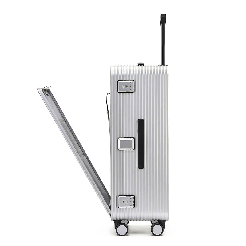 【スーツケース】LDUVIN アルミニウム フロントパネル スーツケースの側面図の細部画像 180日間品質保証