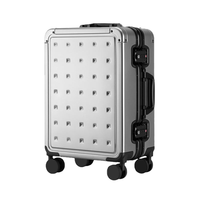 【スーツケース】LDUVIN アルミニウム モダン スーツケースの全体画像 グレイ Cabin Plus 180日間品質保証