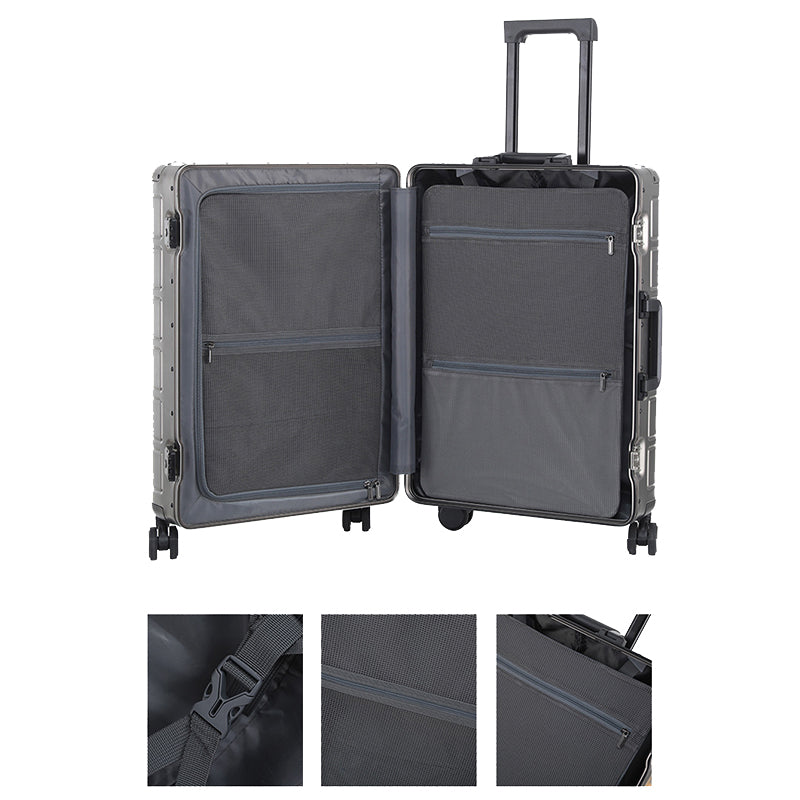 【スーツケース】LDUVIN アルミニウム ジェントル スーツケースの細部画像 180日間品質保証