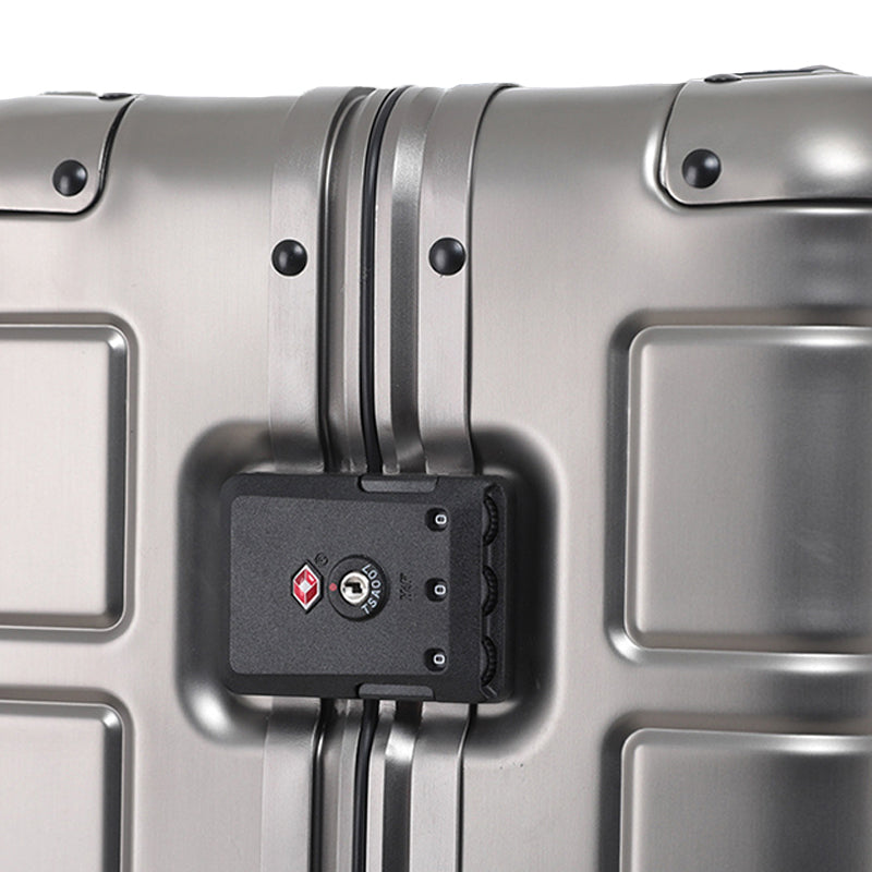 【スーツケース】LDUVIN アルミニウム ジェントル TSAダイヤルファスナーロックの細部画像 180日間品質保証