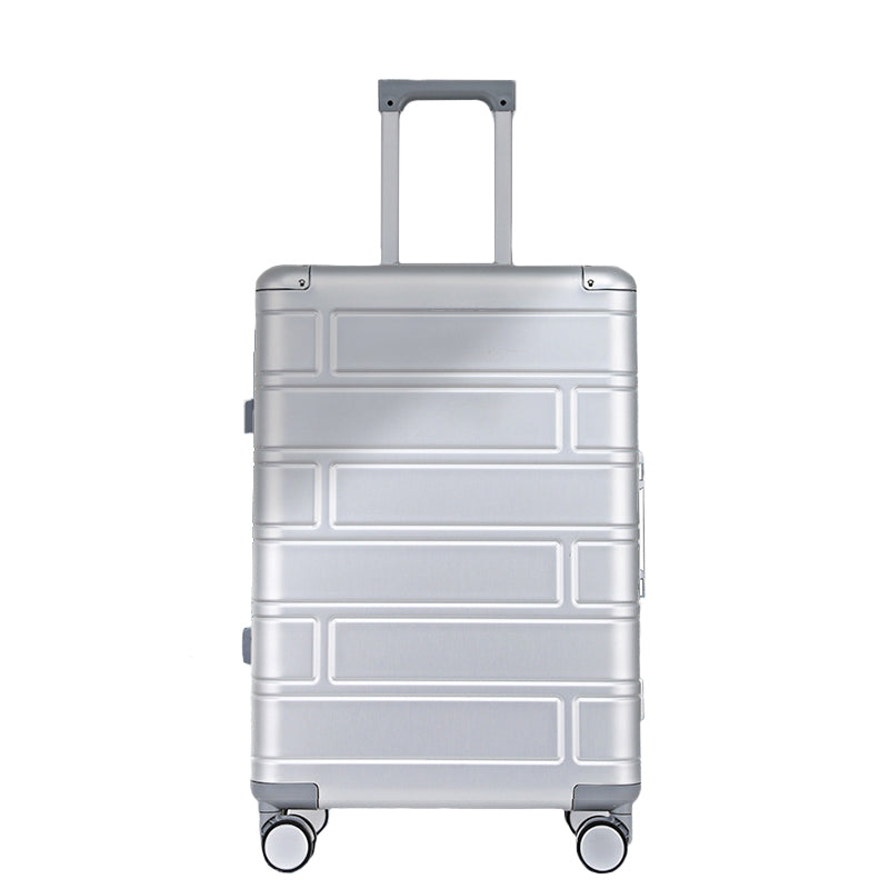【スーツケース】LDUVIN アルミニウム ジェントル スーツケースの全体画像 シルバー 180日間品質保証