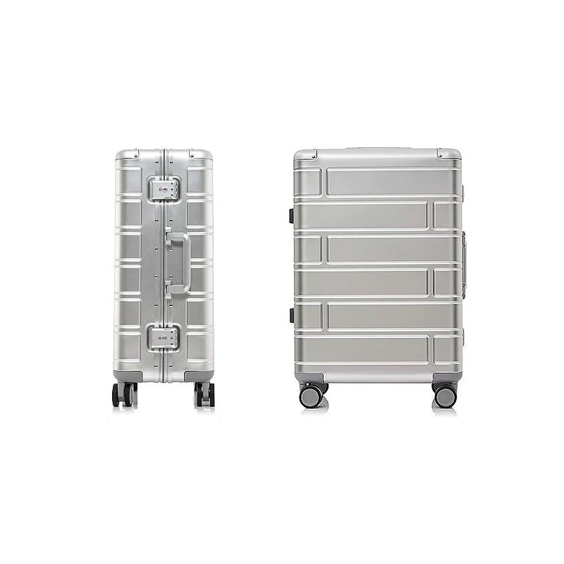 【スーツケース】LDUVIN アルミニウム ジェントル スーツケースの全体画像 グレイ 180日間品質保証