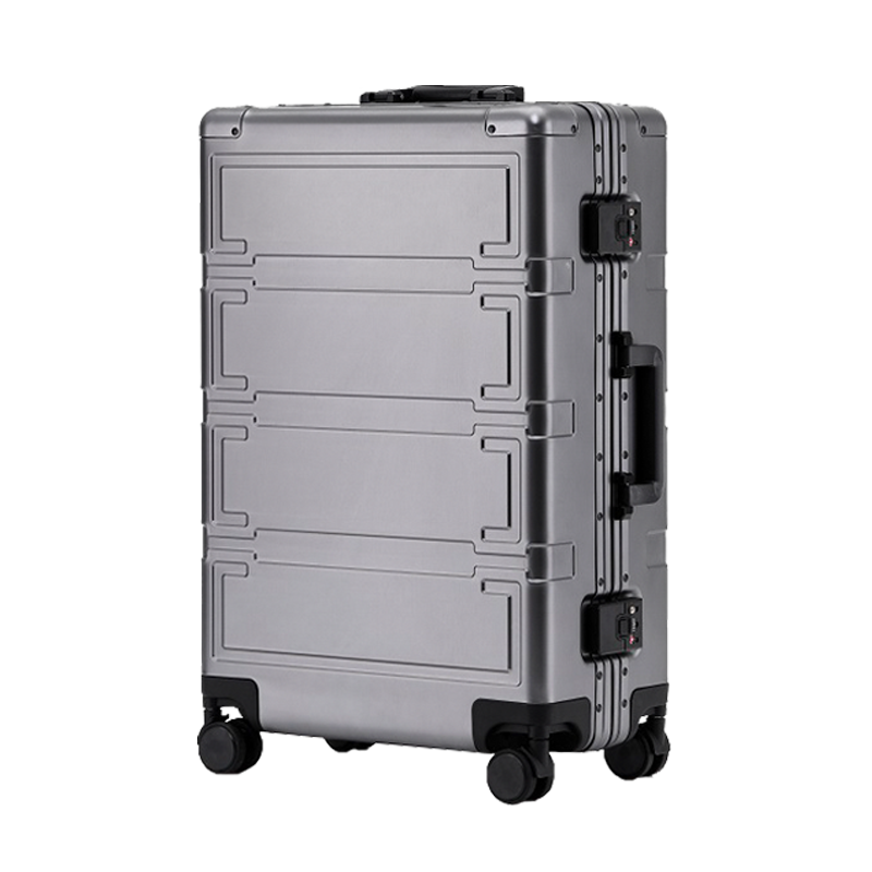 【スーツケース】LDUVIN アルミニウム ハイクラス スーツケースの全体画像 グレイ 180日間品質保証