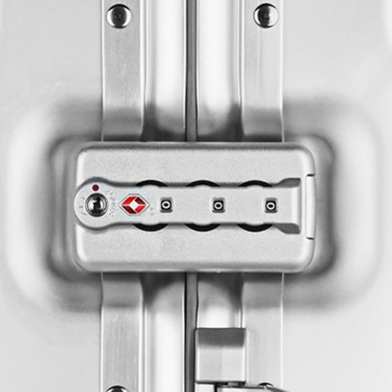 【スーツケース】LDUVIN アルミニウム メタリック TSAダイヤルファスナーロックの細部画像 180日間品質保証