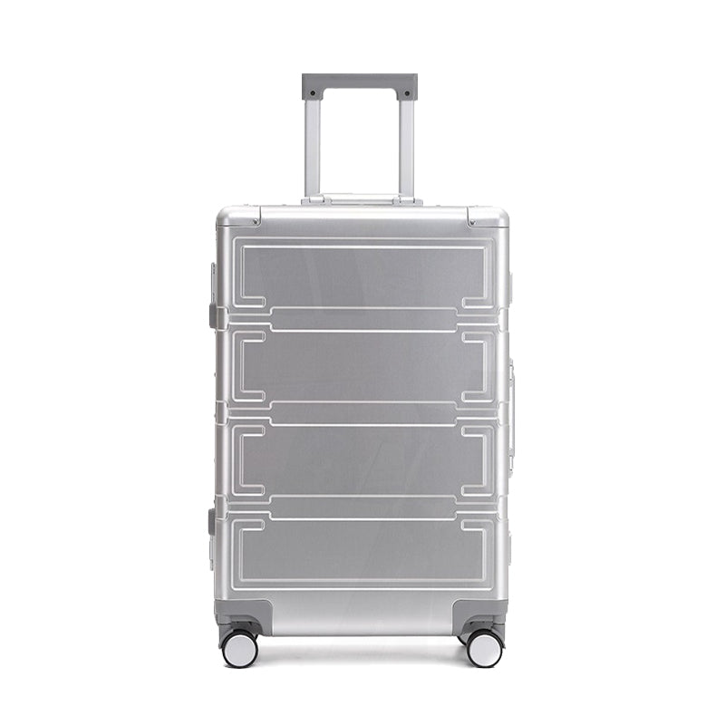 【スーツケース】LDUVIN アルミニウム ハイクラス スーツケースの全体画像 シルバー 180日間品質保証