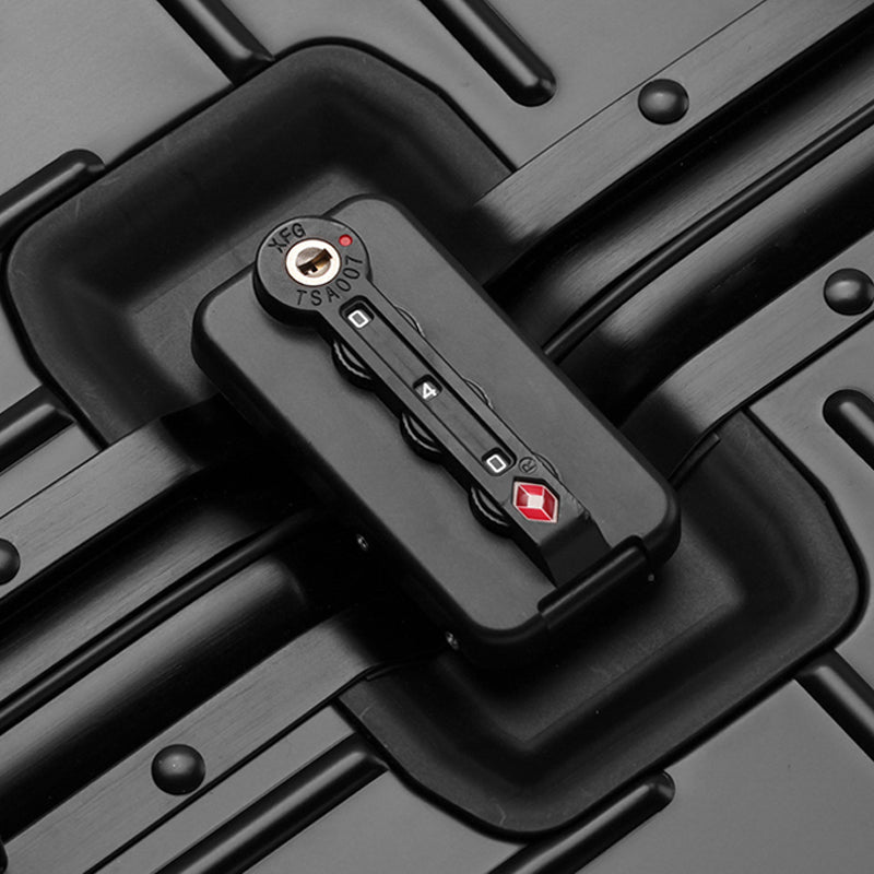 【スーツケース】LDUVIN アルミニウム リブデザイン TSAダイヤルファスナーロックの細部画像 180日間品質保証