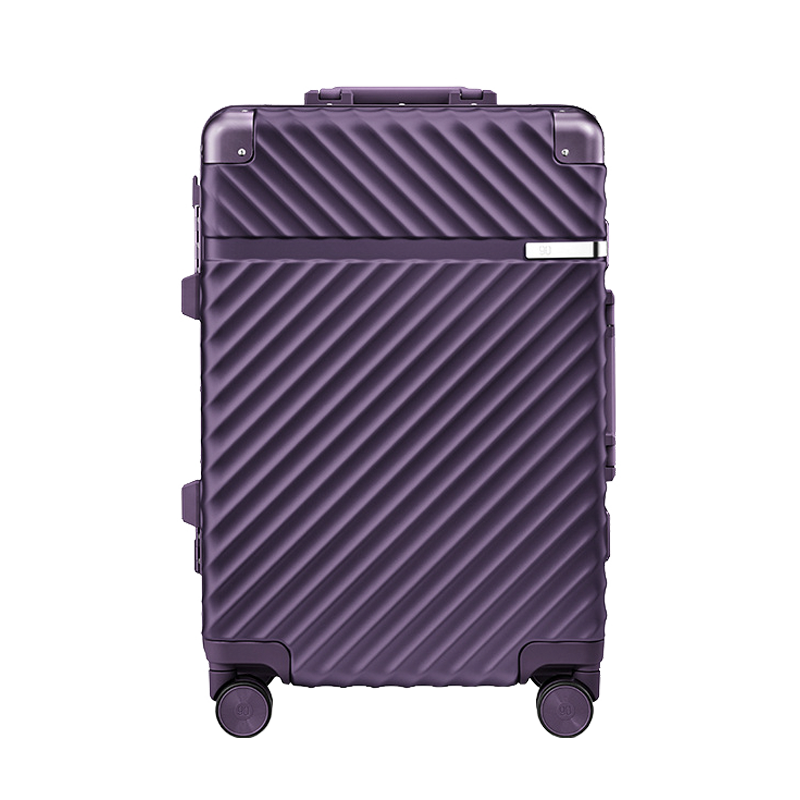 【スーツケース】LDUVIN ポリカーボネート ライトウェイト スーツケースの全体画像 パープル 180日間品質保証