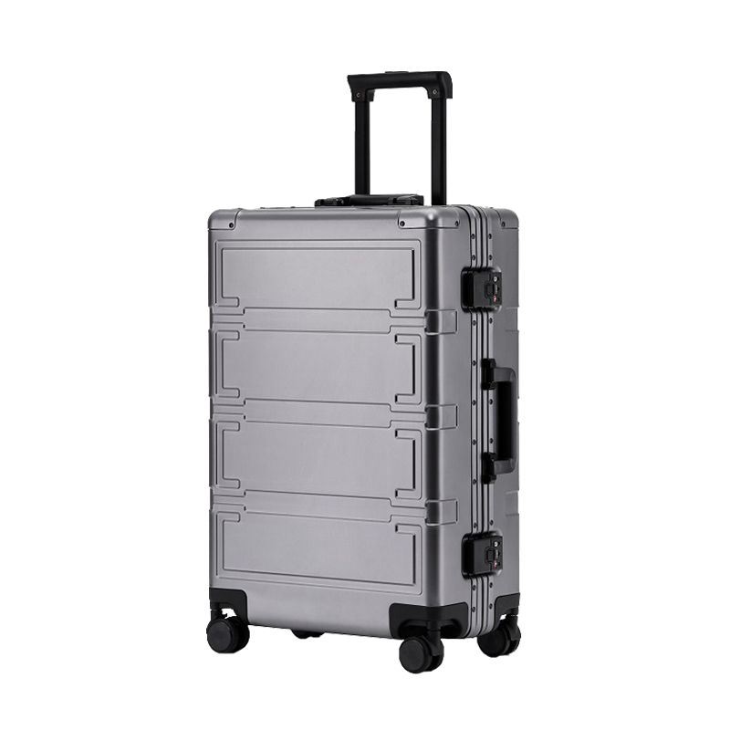 【スーツケース】LDUVIN アルミニウム ハイクラス スーツケースの全体画像 グレイ 180日間品質保証