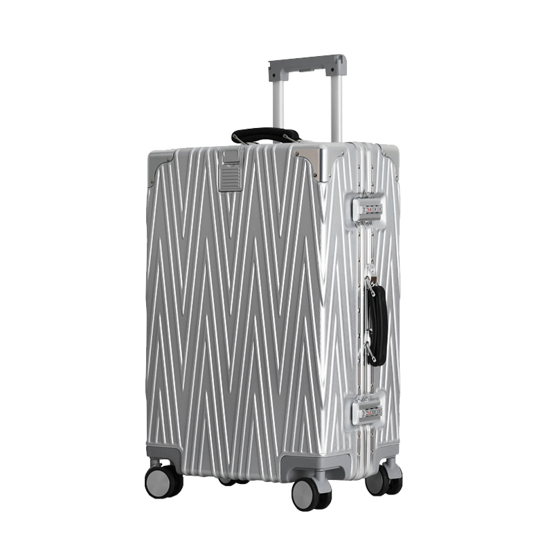 【スーツケース】LDUVIN ポリカーボネート スペシャル スーツケースの全体画像 シルバー 180日間品質保証