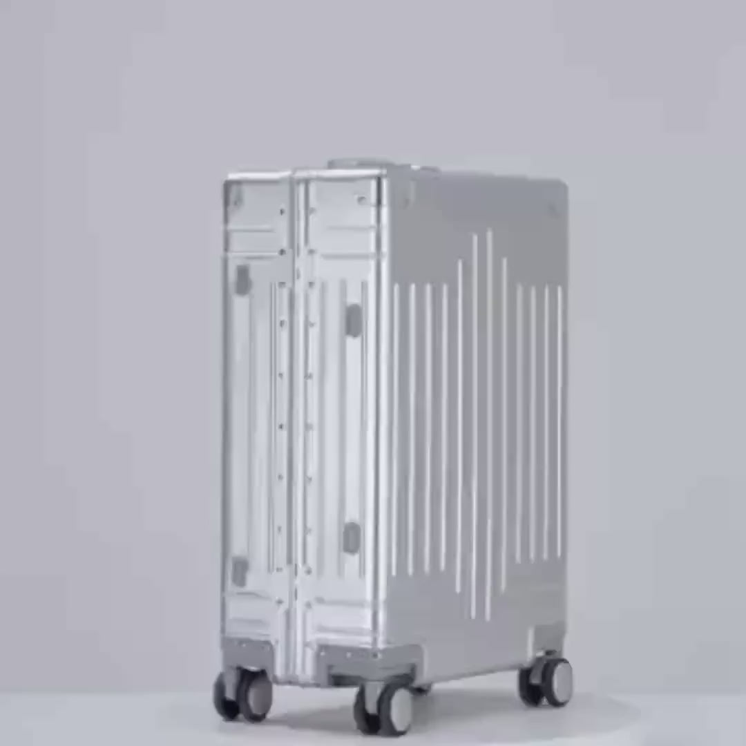【スーツケース】LDUVIN アルミニウム リブデザイン ビデオ 180日間品質保証